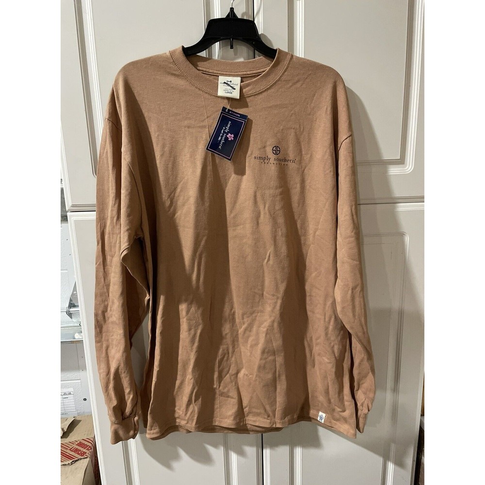 Simply Southern Shirt Womens Large Long Sleeve Crewneck Be Kind Sloth